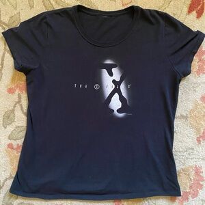 The X Files women’s black cotton tee shirt medium